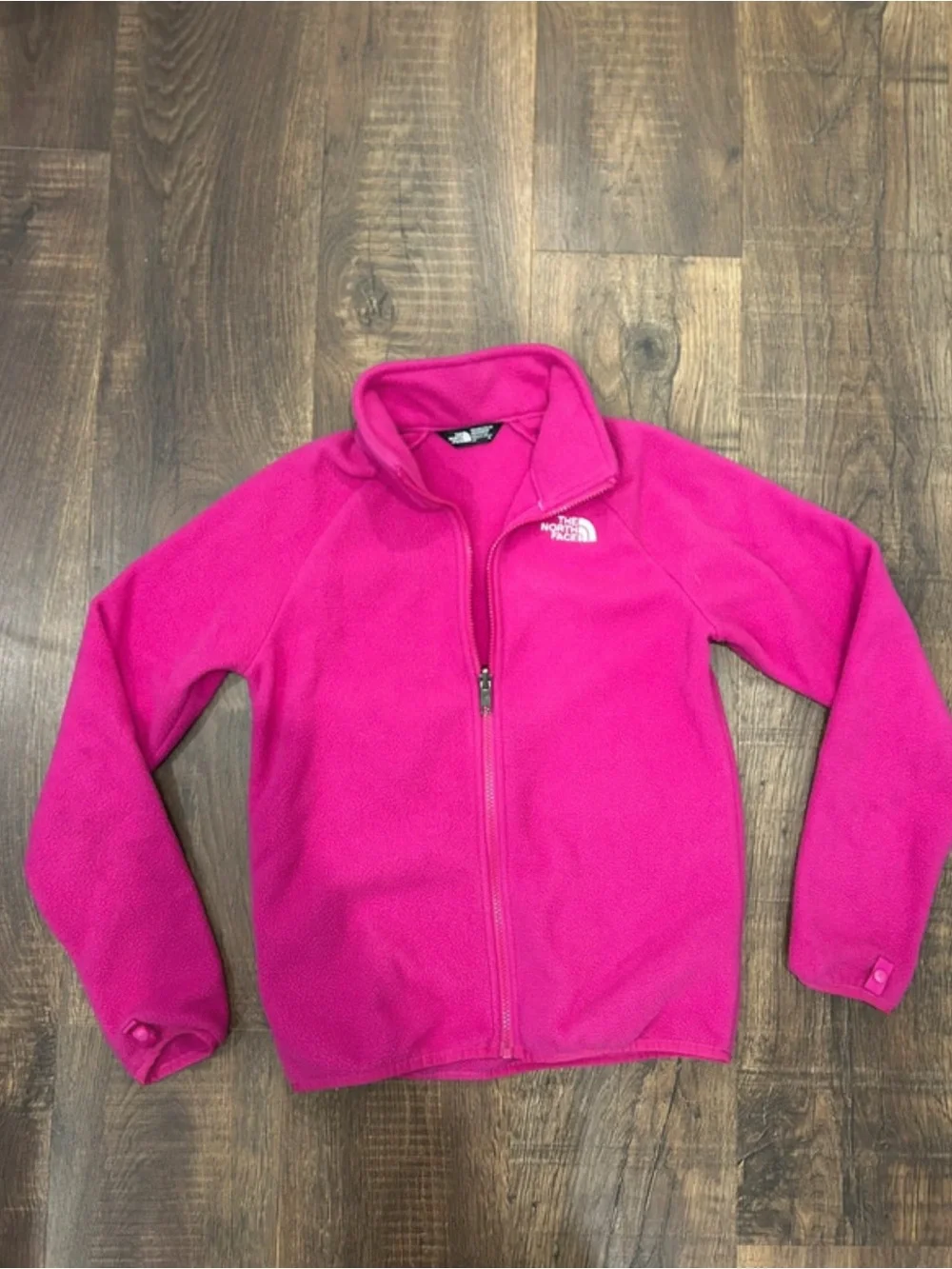 The North Face Girls' Hot Pink Fleece Jacket - Full Zip